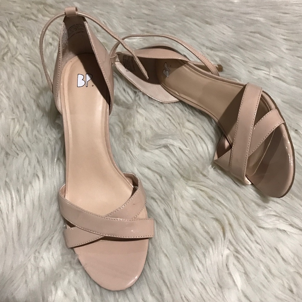 BP strappy heels.